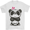 Angry Panda Bear Mens T-Shirt 100% Cotton White