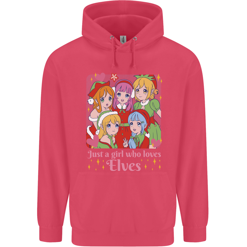 Anime A Girl Who Loves Elves Christmas Xmas Childrens Kids Hoodie Heliconia