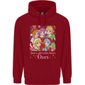 Anime A Girl Who Loves Elves Christmas Xmas Childrens Kids Hoodie Red