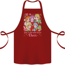 Anime A Girl Who Loves Elves Christmas Xmas Cotton Apron 100% Organic Maroon