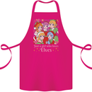 Anime A Girl Who Loves Elves Christmas Xmas Cotton Apron 100% Organic Pink