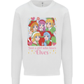 Anime A Girl Who Loves Elves Christmas Xmas Kids Sweatshirt Jumper White