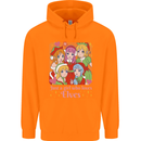 Anime A Girl Who Loves Elves Christmas Xmas Mens 80% Cotton Hoodie Orange