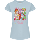 Anime A Girl Who Loves Elves Christmas Xmas Womens Petite Cut T-Shirt Light Blue