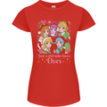 Anime A Girl Who Loves Elves Christmas Xmas Womens Petite Cut T-Shirt Red