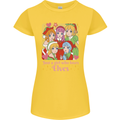 Anime A Girl Who Loves Elves Christmas Xmas Womens Petite Cut T-Shirt Yellow