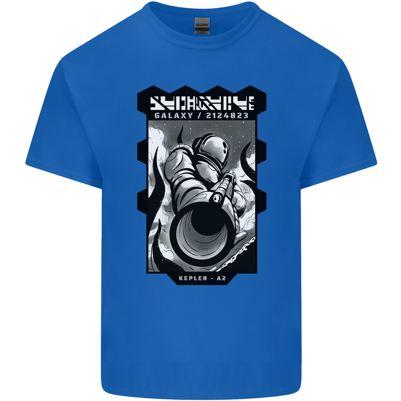 Anime Astronaut Spaceman Alien Kids T-Shirt Childrens Royal Blue