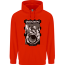 Anime Astronaut Spaceman Alien Mens 80% Cotton Hoodie Bright Red