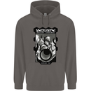 Anime Astronaut Spaceman Alien Mens 80% Cotton Hoodie Charcoal