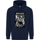 Anime Astronaut Spaceman Alien Mens 80% Cotton Hoodie Navy Blue