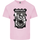 Anime Astronaut Spaceman Alien Mens Cotton T-Shirt Tee Top Light Pink
