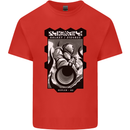 Anime Astronaut Spaceman Alien Mens Cotton T-Shirt Tee Top Red