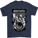 Anime Astronaut Spaceman Alien Mens T-Shirt 100% Cotton Navy Blue