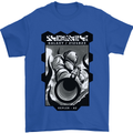 Anime Astronaut Spaceman Alien Mens T-Shirt 100% Cotton Royal Blue