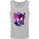 Anime Cat Girl Mens Vest Tank Top Sports Grey