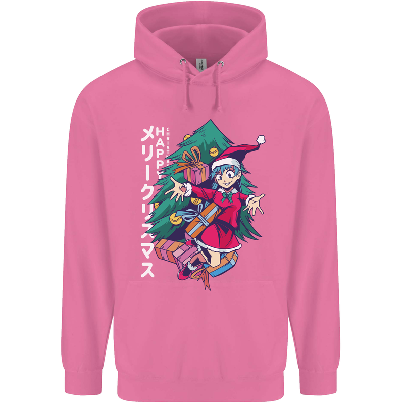 Anime Elf Christmas Tree Xmas Childrens Kids Hoodie Azalea