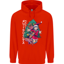 Anime Elf Christmas Tree Xmas Childrens Kids Hoodie Bright Red