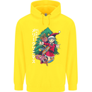 Anime Elf Christmas Tree Xmas Childrens Kids Hoodie Yellow