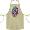 Anime Elf Christmas Tree Xmas Cotton Apron 100% Organic Khaki