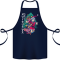 Anime Elf Christmas Tree Xmas Cotton Apron 100% Organic Navy Blue