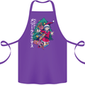 Anime Elf Christmas Tree Xmas Cotton Apron 100% Organic Purple