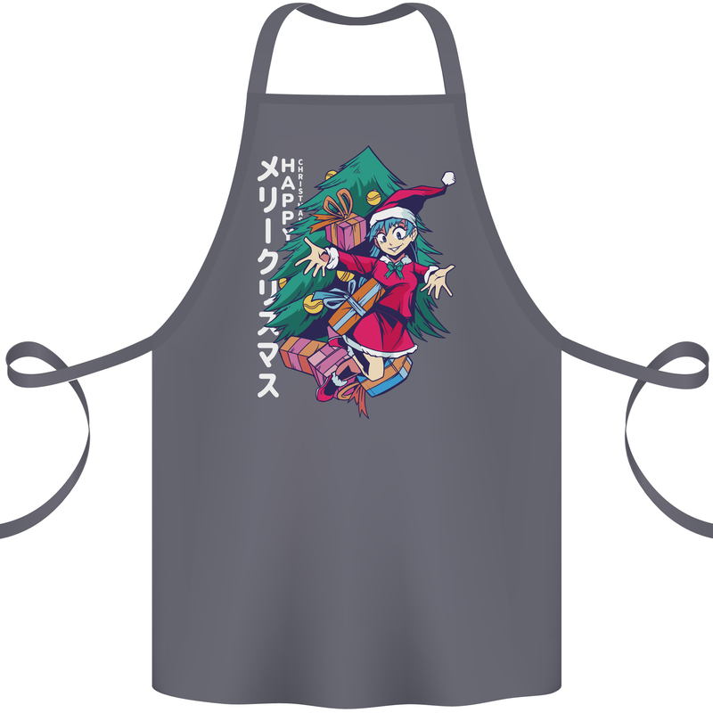 Anime Elf Christmas Tree Xmas Cotton Apron 100% Organic Steel