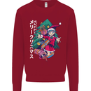 Anime Elf Christmas Tree Xmas Kids Sweatshirt Jumper Red
