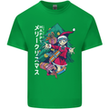 Anime Elf Christmas Tree Xmas Mens Cotton T-Shirt Tee Top Irish Green