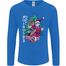 Anime Elf Christmas Tree Xmas Mens Long Sleeve T-Shirt Royal Blue