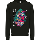 Anime Elf Christmas Tree Xmas Mens Sweatshirt Jumper Black