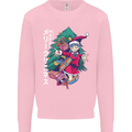 Anime Elf Christmas Tree Xmas Mens Sweatshirt Jumper Light Pink