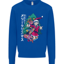 Anime Elf Christmas Tree Xmas Mens Sweatshirt Jumper Royal Blue
