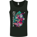 Anime Elf Christmas Tree Xmas Mens Vest Tank Top Black