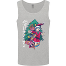 Anime Elf Christmas Tree Xmas Mens Vest Tank Top Sports Grey