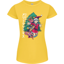 Anime Elf Christmas Tree Xmas Womens Petite Cut T-Shirt Yellow