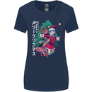 Anime Elf Christmas Tree Xmas Womens Wider Cut T-Shirt Navy Blue