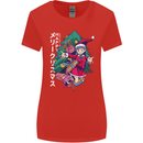 Anime Elf Christmas Tree Xmas Womens Wider Cut T-Shirt Red