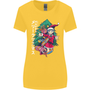 Anime Elf Christmas Tree Xmas Womens Wider Cut T-Shirt Yellow