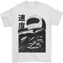 Anime Formula Racing Car Driver Motorsport Mens T-Shirt 100% Cotton White