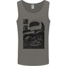 Anime Formula Racing Car Driver Motorsport Mens Vest Tank Top Charcoal