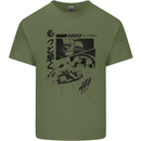 Anime Formula Racing Motorsport Cars Mens Cotton T-Shirt Tee Top Military Green