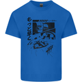 Anime Formula Racing Motorsport Cars Mens Cotton T-Shirt Tee Top Royal Blue