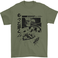 Anime Formula Racing Motorsport Cars Mens T-Shirt 100% Cotton Military Green