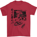 Anime Formula Racing Motorsport Cars Mens T-Shirt 100% Cotton Red