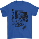 Anime Formula Racing Motorsport Cars Mens T-Shirt 100% Cotton Royal Blue