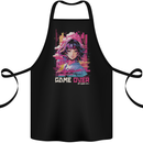 Anime Game Over Video Games Cotton Apron 100% Organic Black
