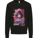 Anime Game Over Video Games Mens Sweatshirt Jumper Black