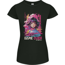 Anime Game Over Video Games Womens Petite Cut T-Shirt Black