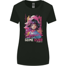 Anime Game Over Video Games Womens Wider Cut T-Shirt Black