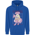Anime Gamer Girl Gaming Video Games Mens 80% Cotton Hoodie Royal Blue